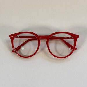 Polette Darselect Eyeglasses Frames Only 47-11-140 Red Full Rim‎ Unisex